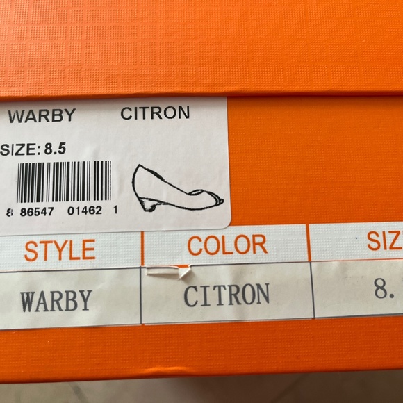 NWT Miz Mooz Warby Women’s Designer Heels in Citron, Size 8.5 - Picture 7 of 7